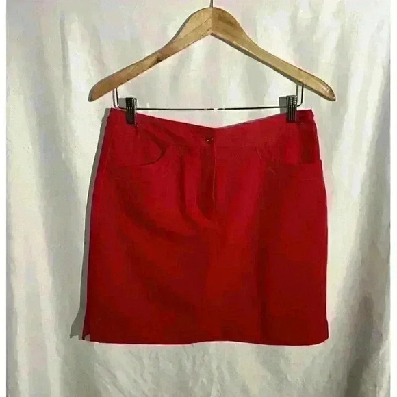 EP Pro Golf Skort Pockets Red Women's Size 6 - Picture 1 of 9